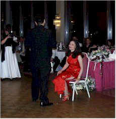 That's no fun, the garter started around her ankle.
